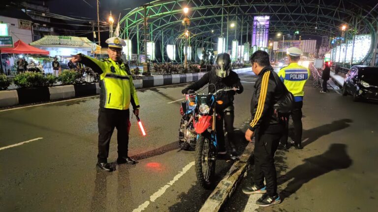 Polresta Malang Kota Kembali Amankan Ratusan Motor Knalpot Brong Diduga Untuk Balapan Liar