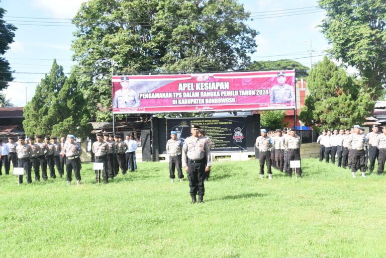 Polres Bondowoso Siapkan Personel Pengamanan di 2.432 TPS pada Pemilu 2024
