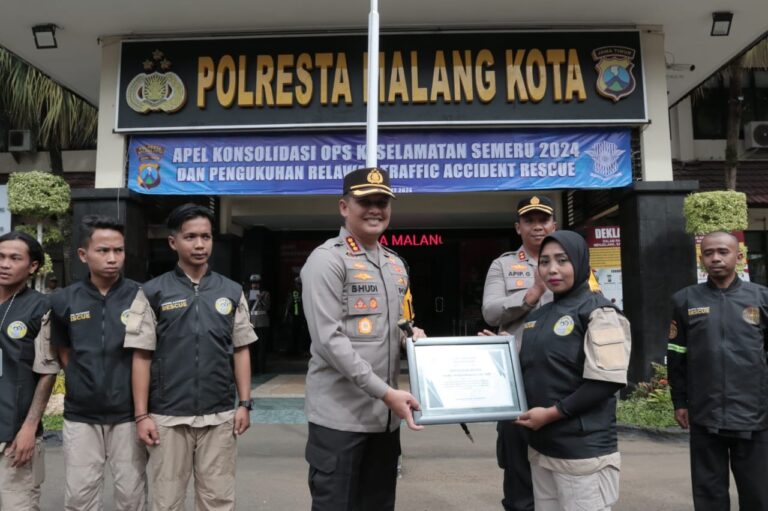 Tekan Fatalitas Lakalantas Polresta Malang Kota Resmikan “Traffic Accident Rescue”