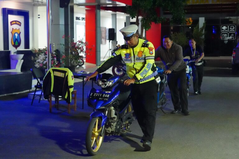 Respon Aduan Masyarakat Polisi Amankan 9 Motor Tidak Sesuai Spektek Diduga Balap Liar di Ponorogo