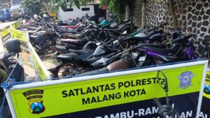 Tingkatkan Keselamatan Lalulintas, Polresta Malang Kota Berhasil Amankan 99 Motor Tak Sesuai Spektek
