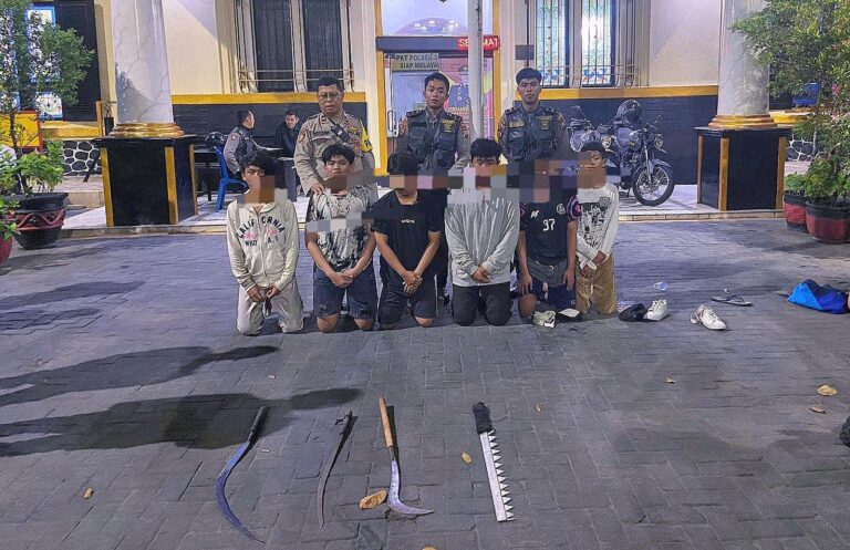Patroli Presisi Samapta Polrestabes Surabaya Kembali Amankan Anak Ala Gangster