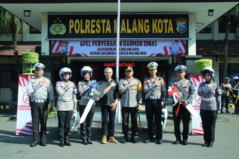 Polresta Malang Kota Luncurkan Patroli Srikandi Makota Usung Konsep Go Green Di Hari Bhayangkara Ke 78