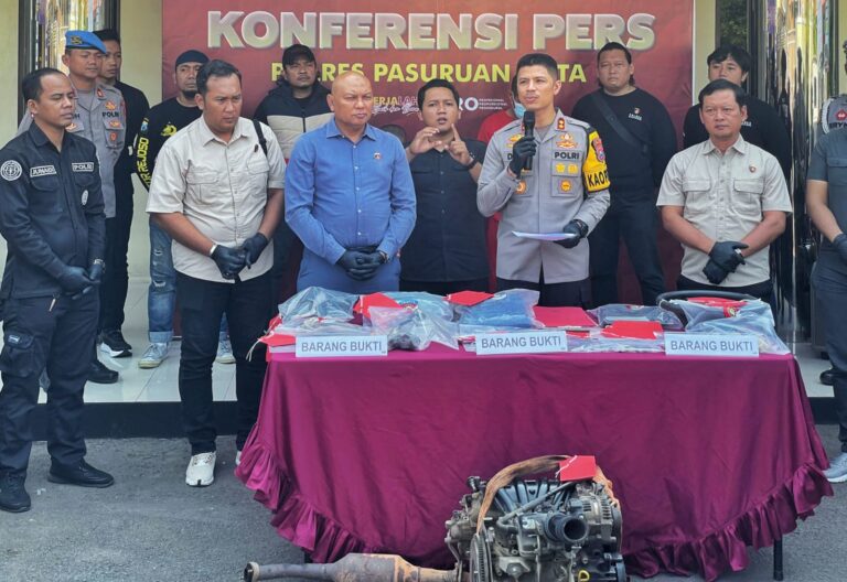 Polres Pasuruan Kota Berhasil Tangkap Komplotan Curanmor Spesialis Pickup di 7 TKP