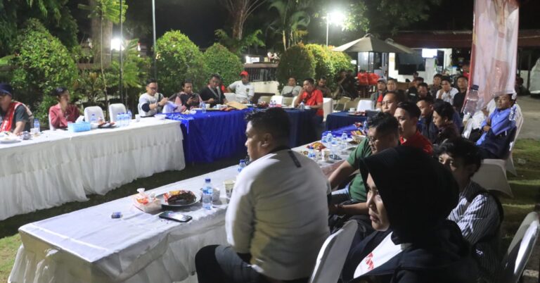 Polres Probolinggo Gelar Piramida, Nobar Final Piala AFF U-19 Rawat Sinergitas Bersama Media