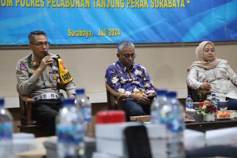 Polres Pelabuhan Tanjungperak Gelar FGD Ajak Semua Elemen Wujudkan Kamseltibcarlanta