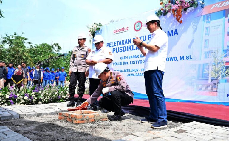 Kapolri Laksanakan Peletakan Batu Pertama Pembangunan Gedung Pusdiklat SPSI Jatiluhur Purwakarta