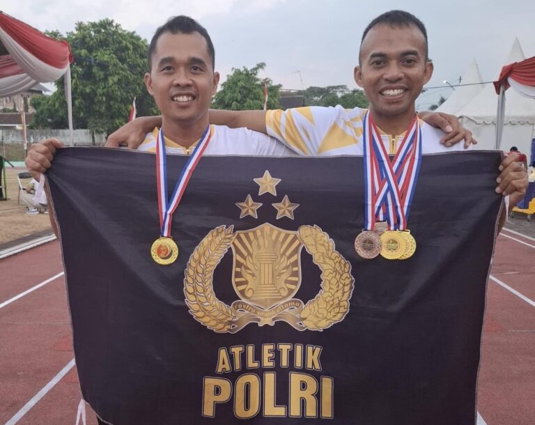 Dua Atlet Polres Jember Menangkan Kejurnas Salatiga Masters Athletic Championship 2024