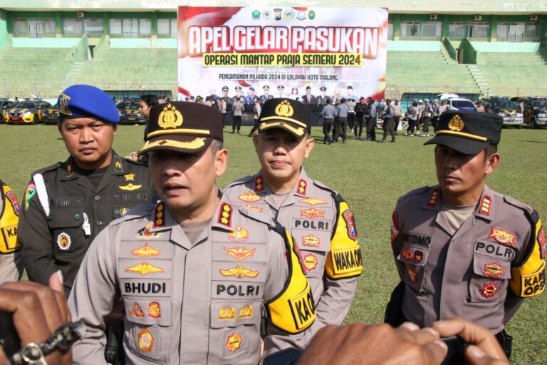 Polresta Malang Kota Siagakan 3000 Lebih Personel Gabungan Siap Amankan Pilkada 2024