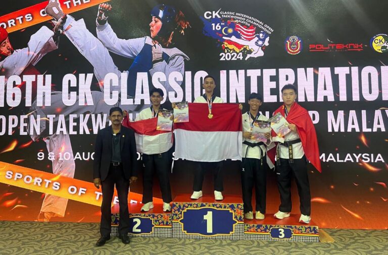 Dua Anggota Polres Probolinggo Kota Ukir Prestasi Pada Kejuaraan Taekwondo Championship Malaysia 2024