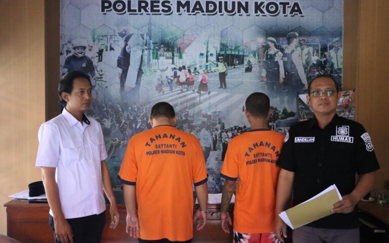 Polres Madiun Kota Amankan Dua Tersangka Pengedar Narkoba