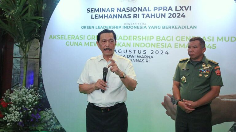 Menko Marves Sampaikan Green Leadership Dorong Zero Emition dan Signifikan Dalam Mewujudkan Indonesia Emas