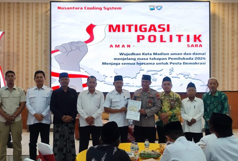 Polres Madiun Kota Gelar FGD dan Deklarasi Da’i Kamtibmas Cegah Isu SARA Jelang Pilkada 2024