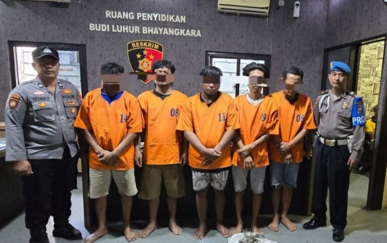 Polisi Berhasil Amankan Komplotan Pencuri Kabel Milik PT. Telkom di Asemrowo Surabaya