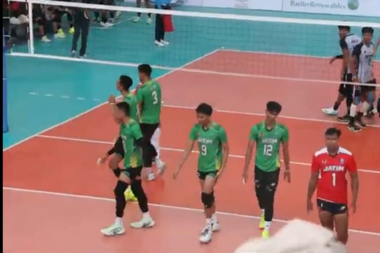 Tim Voli Putra Jatim Masuk Semifinal Usai Menang 3-0 atas Tim Kaltim di PON XXI Sumut