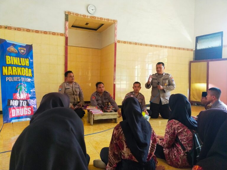 Polres Blitar Laksanakan Binluh Wujudkan Generasi Muda Bersih dari Narkoba