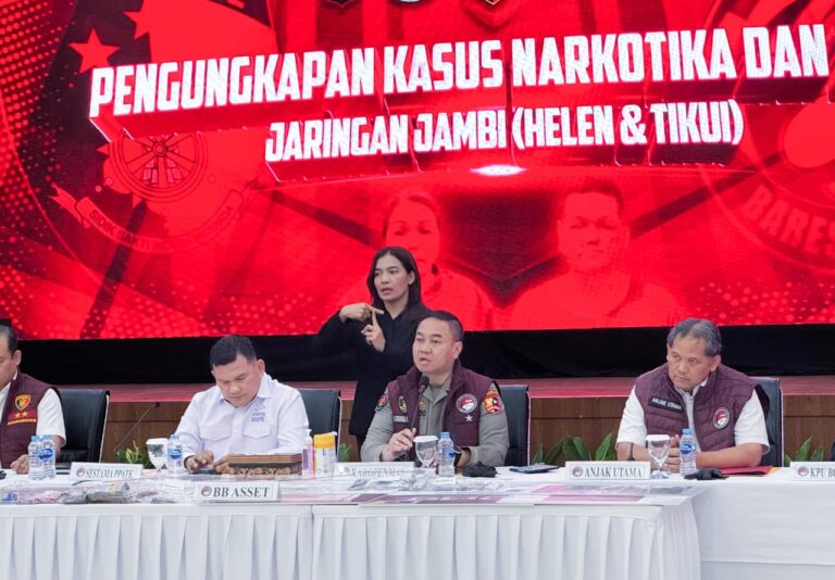 Bareskrim Polri ungkap Jaringan Narkoba Wilayah Jambi H dan DS