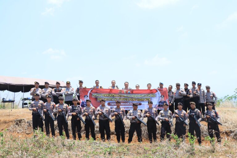 Polres Kediri Kota Gelar Latkatpuan Antisipasi Kerawanan Pilkada 2024