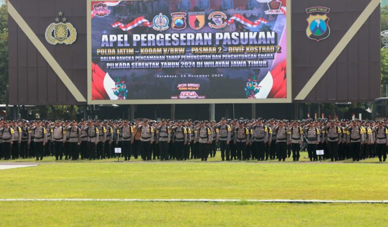 Jelang Pemungutan Suara Pilkada 2024, Polda Jatim Terjunkan 743 Personel BKO Pam TPS