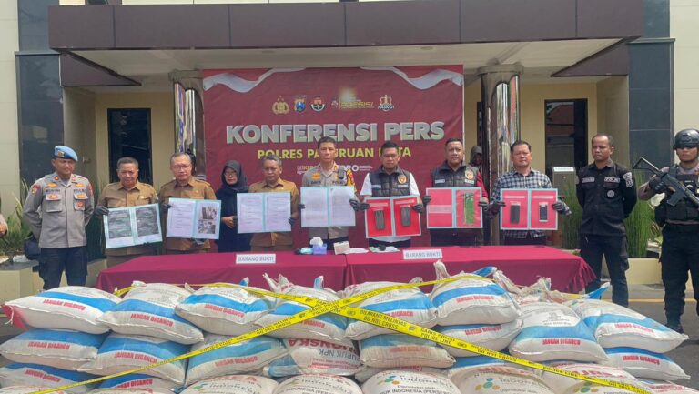 Polisi Berhasil Ungkap Penyalahgunaan Pupuk Bersubsidi Capai 2,8 Ton di Kota Pasuruan