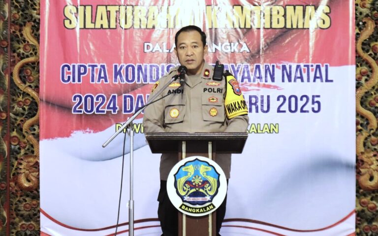 Cooling System Pasca Pilkada Jelang Nataru Polres Bangkalan Gelar Silaturahmi Kamtibmas