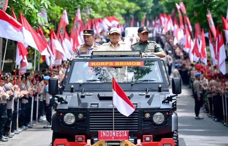 Presiden Prabowo Disambut Meriah di Pembukaan Apel Kasatwil Polri 2024