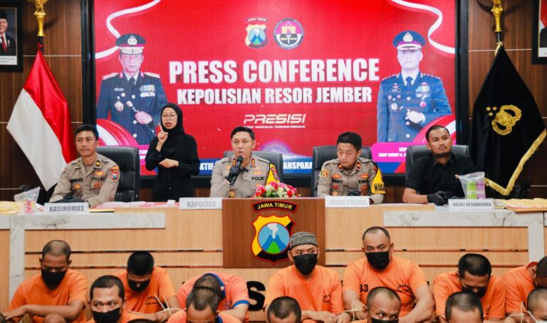 Tiga Pekan Polres Jember Berhasil Ungkap Narkoba 27 Tersangka Diamankan