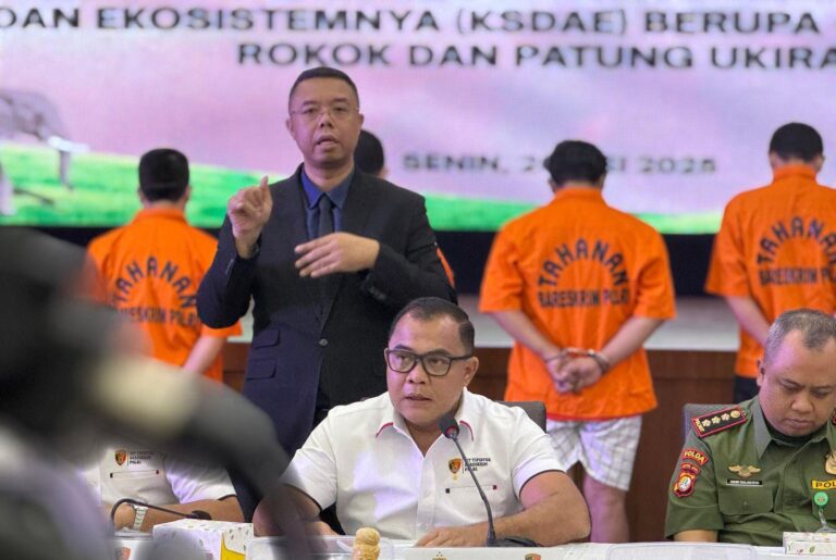 Dittipidter Bareskrim Polri Ungkap Perdagangan Ilegal Gading Gajah di Sukabumi dan Jakarta