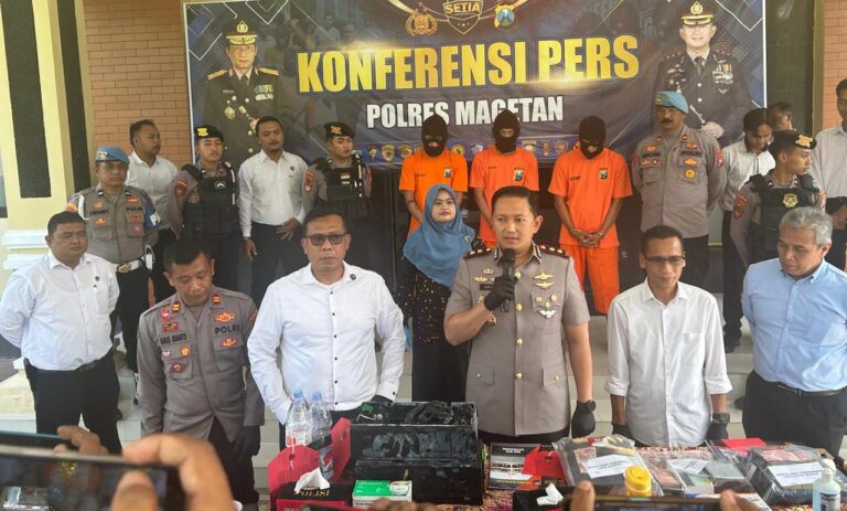 Polres Magetan Berhasil Tangkap Komplotan Pembobol ATM Lintas Provinsi