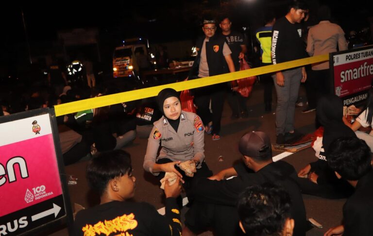 Polres Tuban Amankan 294 Orang dan 170 Kendaraan Roda Dua Yang Nekat Konvoi Saat Suran Agung