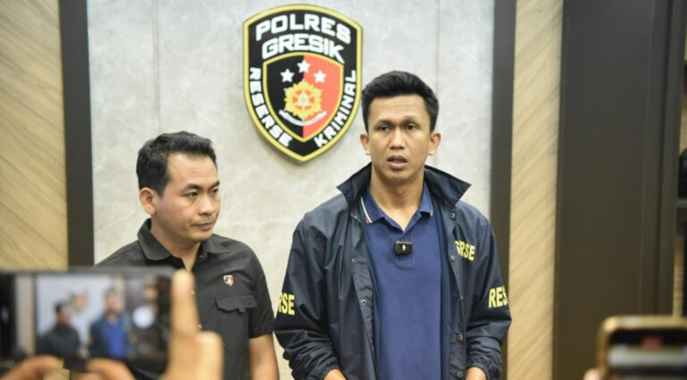 Polisi Amankan Tersangka Pencabulan Anak Dibawah Umur di Gresik