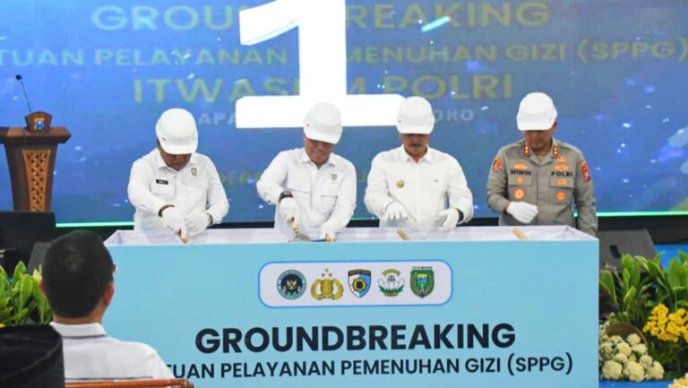 Polri Resmikan Groundbreaking SPPG di Madiun, Dukung Program Makan Bergizi untuk Ribuan Siswa