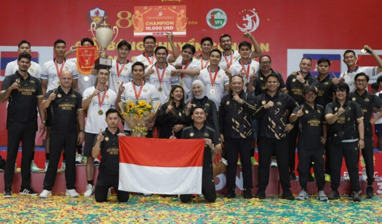 Jakarta Bhayangkara Presisi Juara Turnamen Voli Internasional di Vietnam