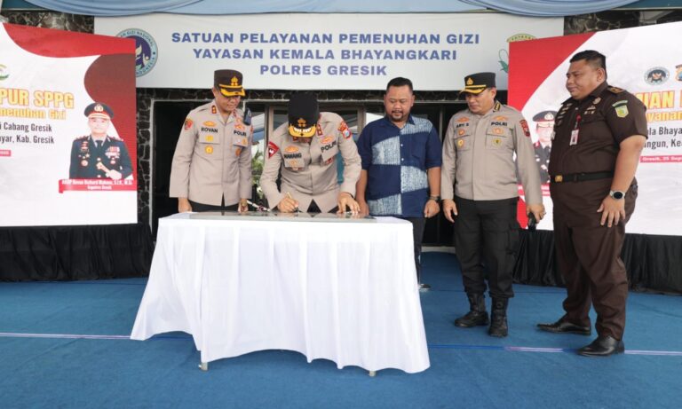 Kapolda Jatim Resmikan Dapur SPPG di Gresik, Dukung Pemenuhan Gizi 3.452 Siswa