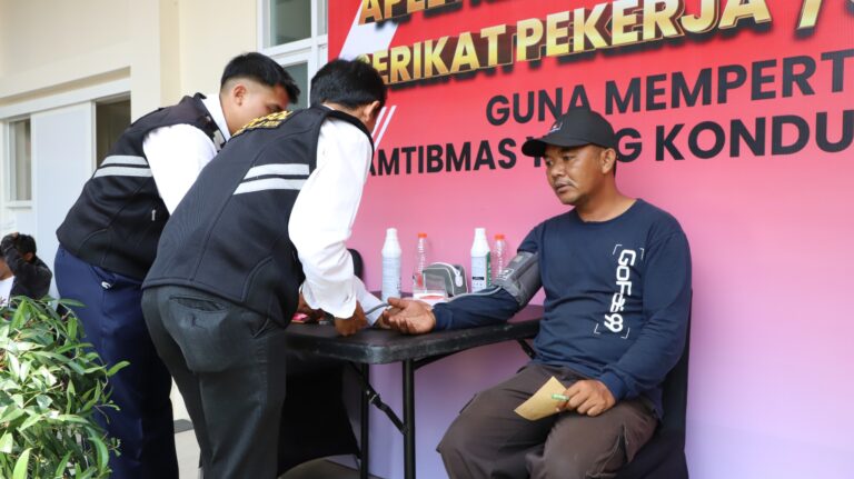 Apel Akbar Kebangsaan Polresta Malang Kota, Bukti Sinergi dengan Serikat Buruh Lewat Bakti Kesehatan