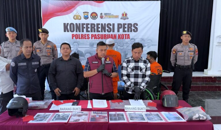 Program 10.000 CCTV Bantu Polres Pasuruan Kota Berhasil Ungkap Kasus Curanmor di 13 TKP