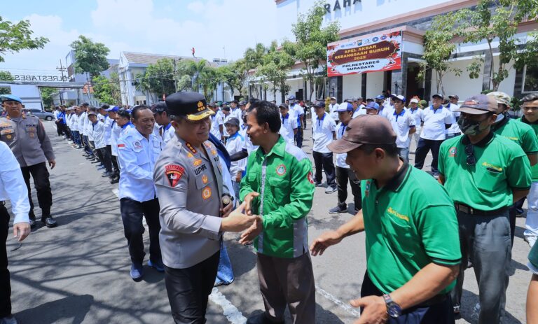 Kapolrestabes Surabaya Tegaskan Komitmen Polri Dukung Hak Pekerja