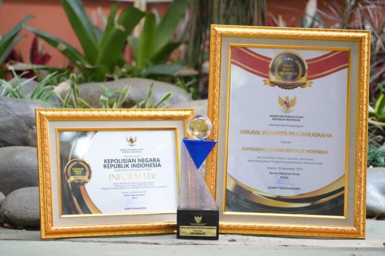 Reformasi Birokrasi Polri Berbuah Penghargaan KIP 2025, Jadi Teladan Nasional