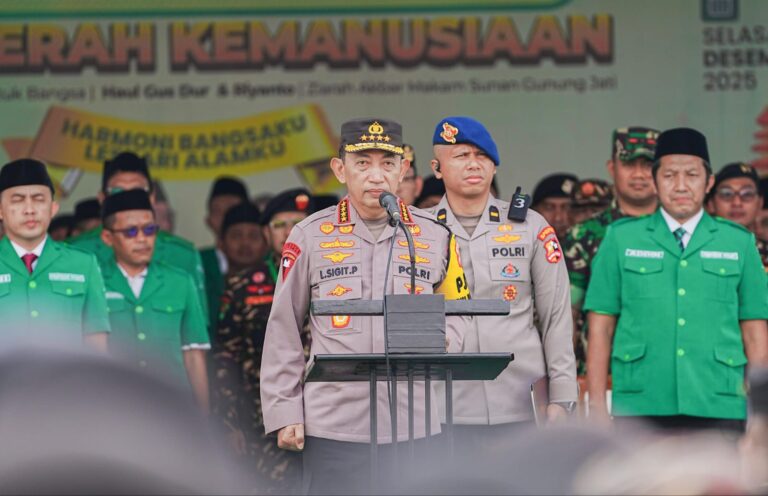 Pimpin Apel Kebangsaan Banser, Kapolri: Kesiapsiagaan Bencana dalam Pengamanan Nataru