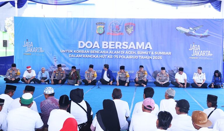 Polairud Polda Metro Jaya Gelar Doa Bersama untuk Korban Bencana Aceh, Sumut dan Sumbar