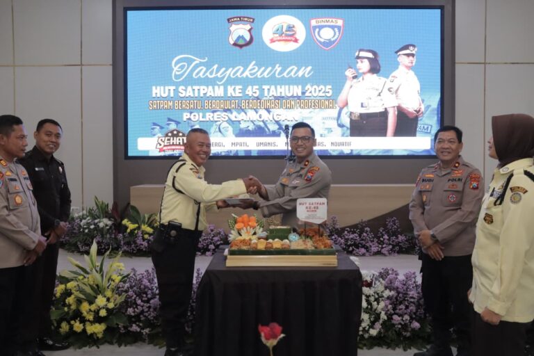 Pesan Kapolres Lamongan di Tasyakuran HUT Satpam ke-45