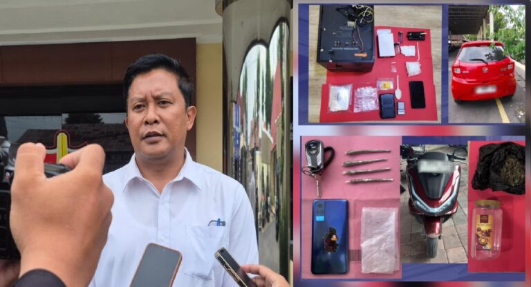 Dua Hari Polres Pasuruan Kota Ungkap Dua Kasus Narkotika Jenis Ganja dan Sabu