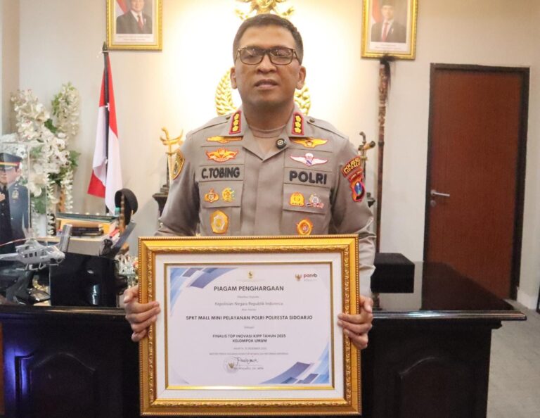 SPKT MMPP Polresta Sidoarjo Raih Penghargaan Menteri PANRB