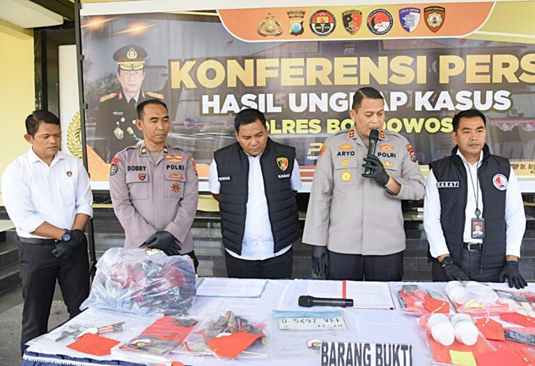 Polres Bondowoso Ungkap Curanmor Amankan 3 Tersangka dan 11 Unit Motor