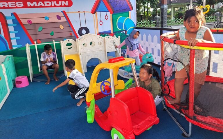 Layanan Mudik Polres Madiun, Sediakan Fasilitas Playground hingga Bengkel Gratis