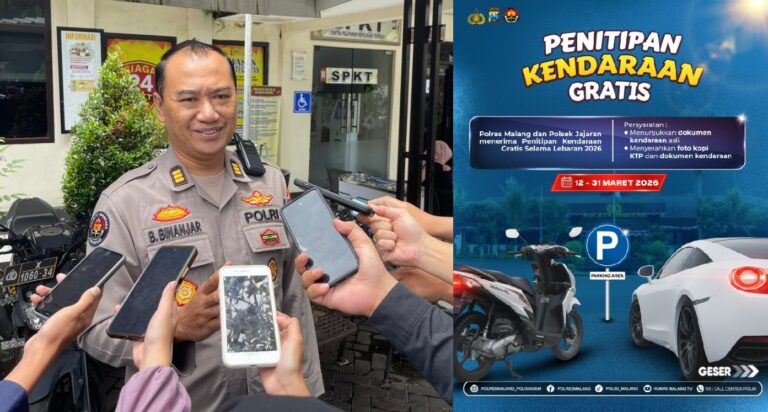 Mudik Lebaran 2026, Polres Malang Buka Layanan Titip Kendaraan Gratis