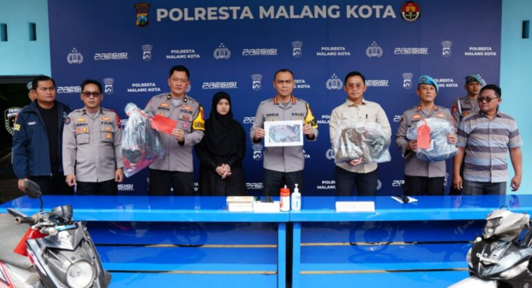 Polresta Malang Kota Ungkap Kasus Penusukan Sesama Jukir, Kurang Dari 48 Jam Berhasil Mengamankan Dua Pelakunya