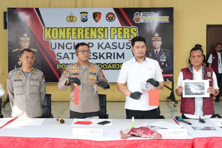 Polresta Sidoarjo Amankan Komplotan Pencurian Brankas Lintas Provinsi