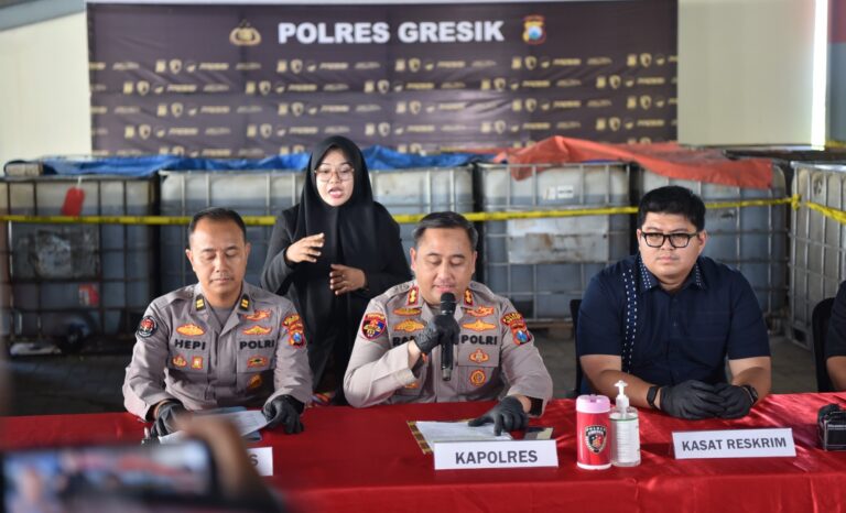Polres Gresik Ungkap Penimbunan 17 Ribu Liter Solar Subsidi, Satu Tersangka Diamankan