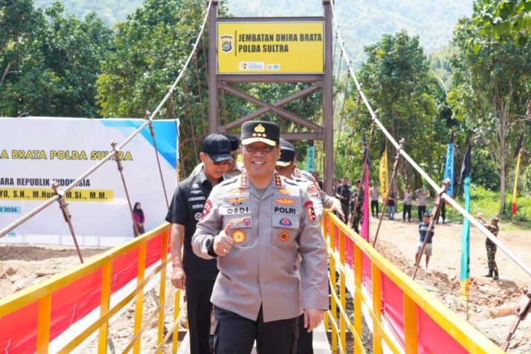 Wakapolri Resmikan Jembatan Perintis “Dhira Brata” Wujud Instruksi Presiden Prabowo